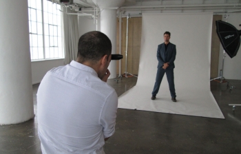Josh Duhamel backstage